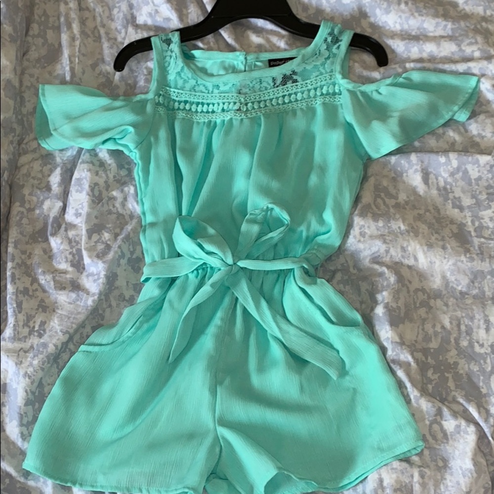 Tiffany blue romper